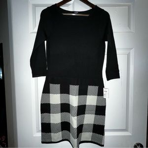 NWT Chaps Women’s Knit, Knee Length Dress